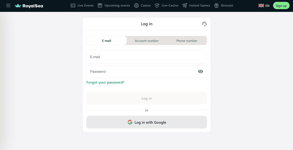 royalsea-login